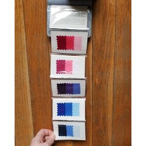 Vintage Avon ultracool color guide fabric swatches 1980s